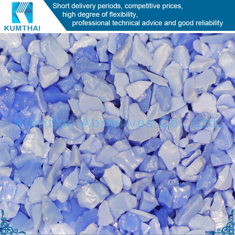 Blue Ceramic Abrasive Grains with Great Heat Dissipation and Grinding Stability